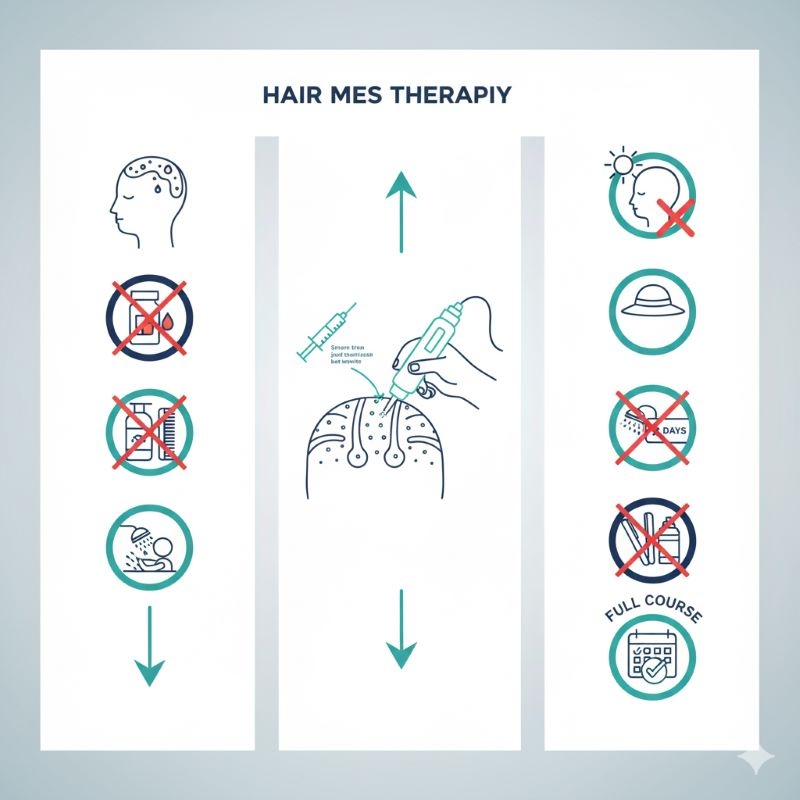 مراحل مزوتراپی مو