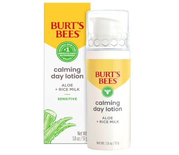 تصویر محصول 1. لوسیون روز آرام بخش Burt's Bees با آلوئه و شیر برنج