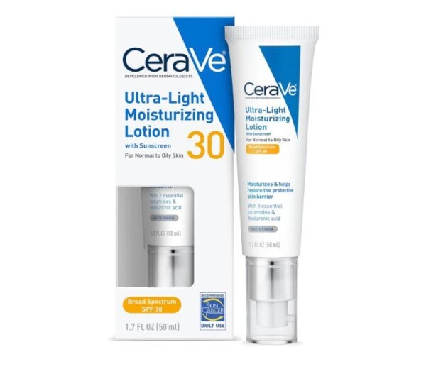 تصویر محصول 1. لوسیون مرطوب کننده فوق سبک CeraVe با SPF 30
